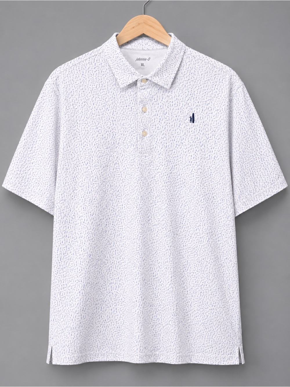 Johnnie-O XL Dancing Ladies White Novelty Print Polo Golf Shirt Performance
